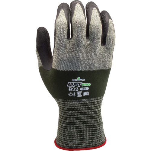 MFT PRO 344 Gloves, 7/Medium, 13 Gauge, Rubber Latex Coated, EN 388 Level 1/EN 388 Level A