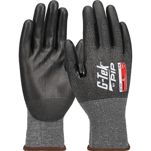 G-Tek® Paradox™ Seamless Knit Blended Gloves, X-Small, 21 Gauge, Polyurethane Coated, ASTM ANSI Level A4