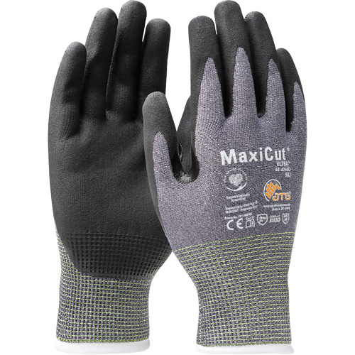 MaxiCut® Ultra™ Seamless Knit Engineered Yarn Gloves, X-Small, 15 Gauge, Nitrile Coated, ASTM ANSI Level A4/EN 388 Level 3