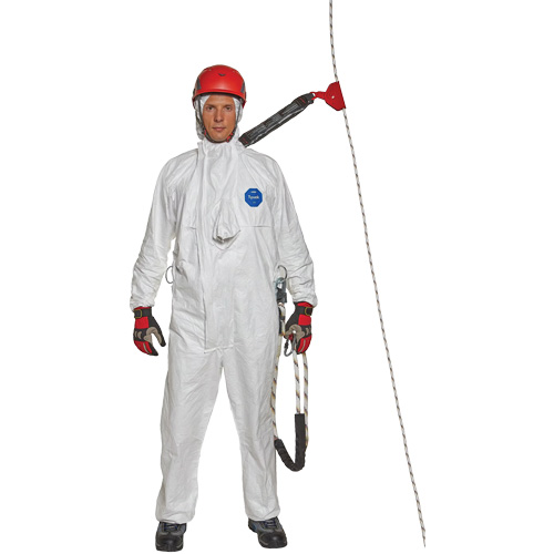 Harness-Compatible Disposable Coverall, 5X-Large, White, Tyvek® 500