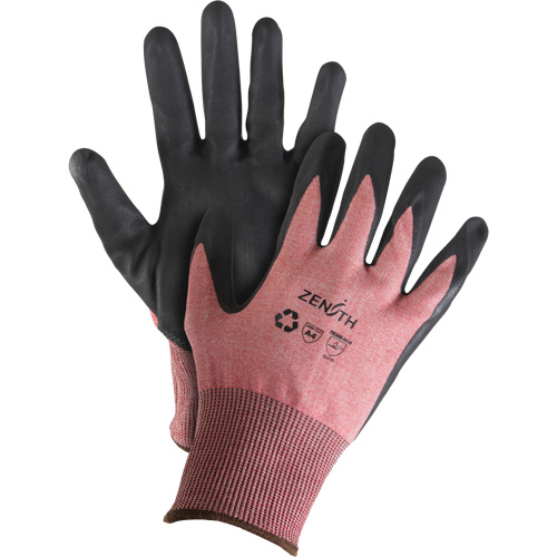 Eco-Friendly Lightweight High-Dexterity Cut-Resistant Gloves, 9, 18 Gauge, Foam Nitrile Coated, ASTM ANSI Level A4