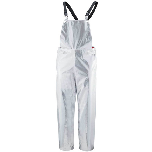 Heat Reflective Bib-Overalls, X-Large, Aluminized PBI Kevlar®