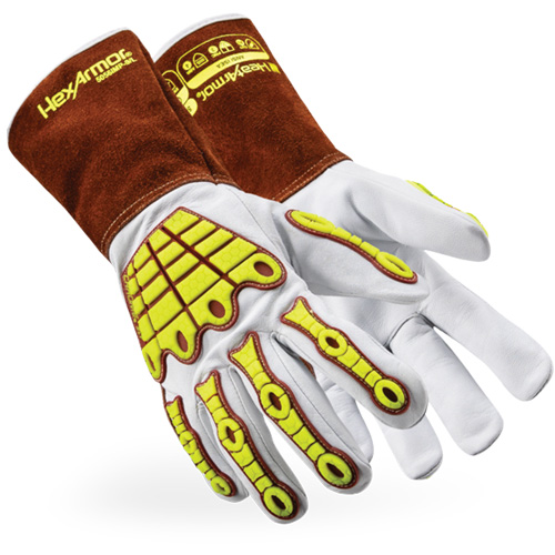 HeatArmor® 5056IMP Welding Gloves, Grain Goatskin, Size 3X-Large