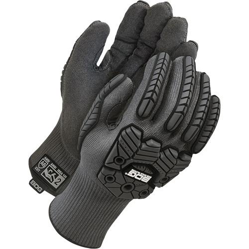 Deny® Lined Cut-Resistant Impact Gloves, 8, Microfibre Palm, Elastic Cuff