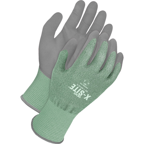X-Site® Coated Cut-Resistant Touchscreen Gloves, 9, 18 Gauge, Polyurethane Coated, ASTM ANSI Level A4