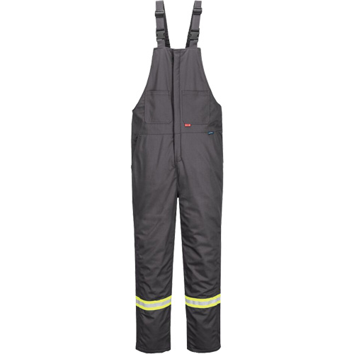 Bizflame® 88/12 Insulated Bib Pants, Cotton/Nylon, 6X-Large, Grey
