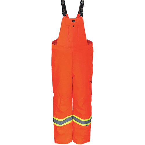 Heavy-Duty FR-Treated Journeyman 300D Trilobal Rip-Stop Coveralls, Polyester, Small, High Visibility Orange