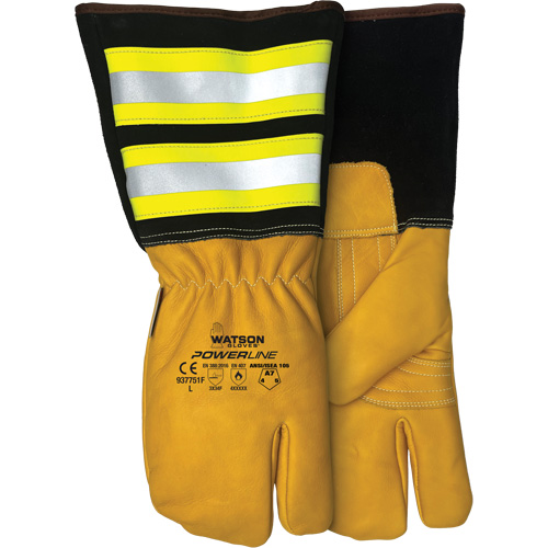 Powerline One-Finger Water-Resistant Mitt, Leather, Large