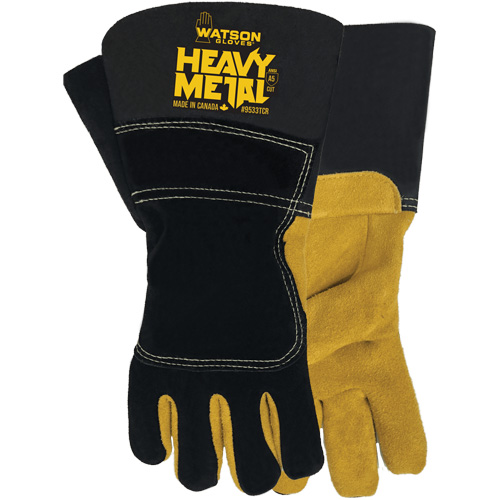 Black Velvet Winter Heavy Metal Welding Gloves, Medium, ASTM ANSI Level A5
