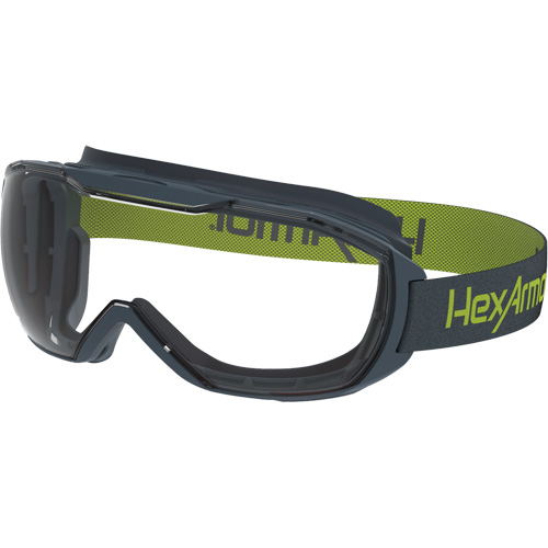 MX500 Safety Goggles, Clear Lens, Anti-Fog/Anti-Scratch, Indirect Vent