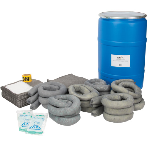 Spill Kit, Universal, Drum, 55 US gal. Absorbancy