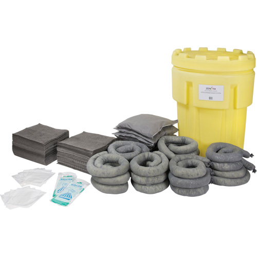 Spill Kit, Universal, Salvage Drum, 95 US gal. Absorbancy