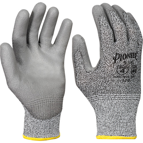 Cut-Resistant Gloves, Large, 13 Gauge, Polyurethane Coated, ASTM ANSI Level A4