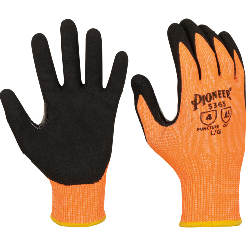Touchscreen-Compatible Cut-Resistant Gloves, 2X-Large, 13 Gauge, Nitrile Coated, ASTM ANSI Level A5