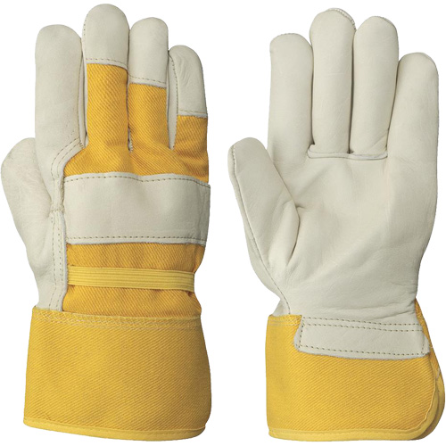 Women's Insulated Cow Grain Gloves, One Size, Grain Cowhide Palm, Fleece Inner Lining