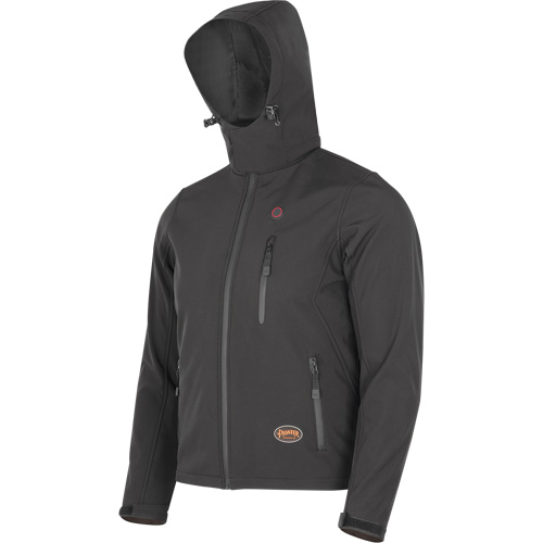 Heated Soft-Shell Jacket, Men's, 5X-Large, Black