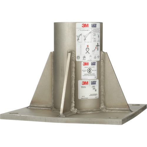 DBI-SALA® Confined Space Floor Mount High Capacity Davit Mast Base, Stainless Steel