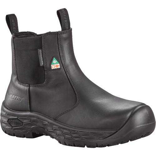 Ice Crew Men's Safety Boots, Leather, Puncture Resistant Sole, Size 8