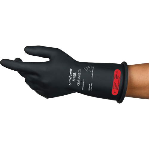 ActivArmr® RIG R011BUL Ultra-Lightweight Electrical Insulated Gloves, ASTM Class 0, Size 10, 11" L