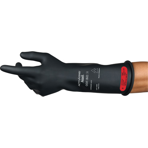 ActivArmr® RIG R014BUL Ultra-Lightweight Electrical Insulated Gloves, ASTM Class 0, Size 10, 14" L