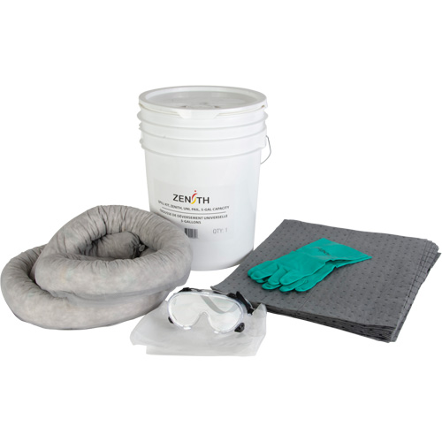 Premium Truck Spill Kit, Universal, Pail, 5 US gal. Absorbancy