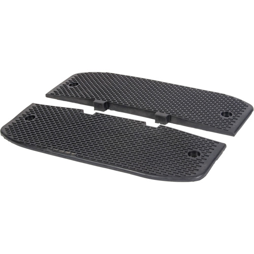 Speed Hump End Caps, Rubber, 3' L x 20" W x 2" H