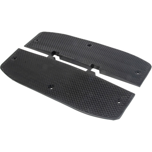 Speed Hump End Caps, Rubber, 2' L x 16" W x 1-1/4" H