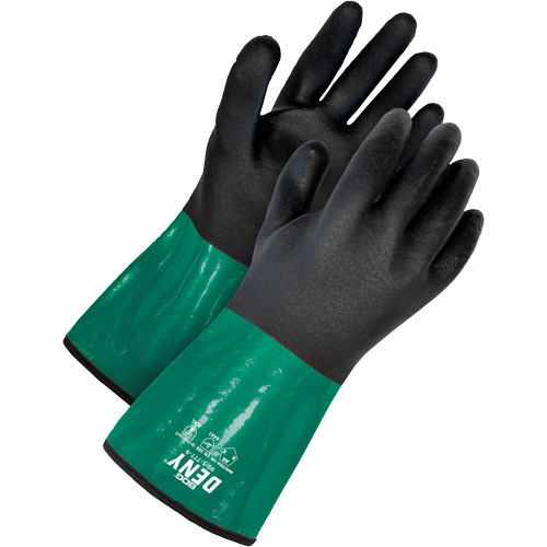 Chemical-Resistant Gloves with Cut-Resistant Lining, Size 9/Large, 12" L, PVC