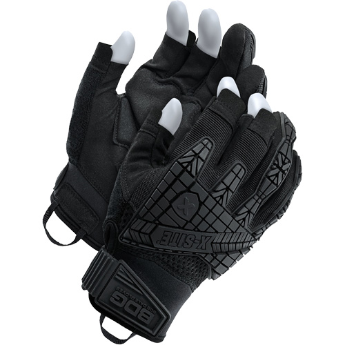 X-Site® Impact Trigger Finger Gloves, Suede Palm, Size Medium