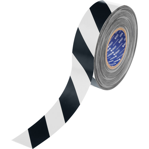 ToughStripe® Max Floor Marking Tape, 2" x 100', Polyester, Black and White