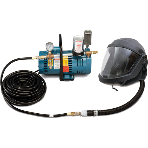 1-Worker DEFENDER Supplied Air Shield & Helmet System