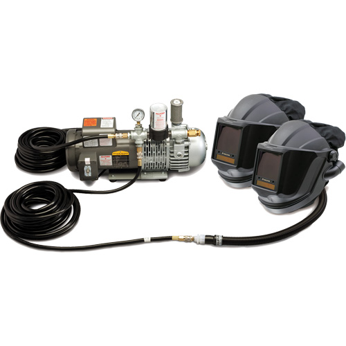 2-Worker MAXSHIELD® Supplied Air Shield & Flip-Front Welding System