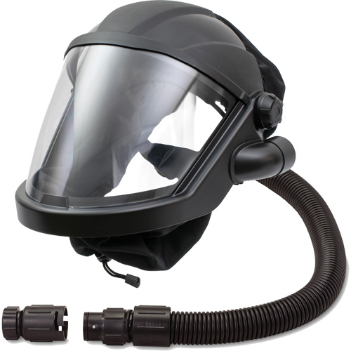 MAXSHIELD® Supplied Air Respirator Shield with Cooler, Universal, Facepiece