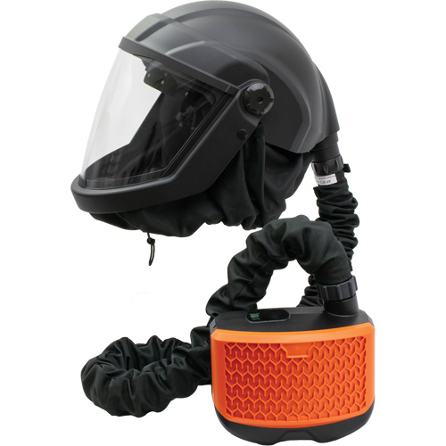PEAKAIR DEFENDER Visor Powered Air-Purifying Respirator with Blower Kit, Facepiece Respirator, Lithium-Ion Battery