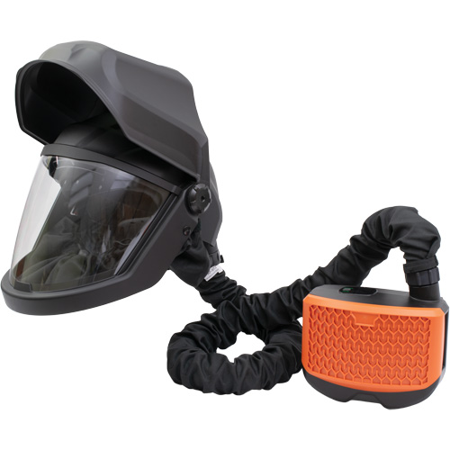 PEAKAIR DEFENDER Visor with Flip-Front & X90VX Blower Kit, Facepiece Respirator/Welding Helmet, Lithium-Ion Battery