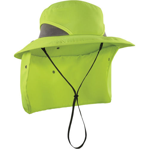 Chill-Its 8934 Ranger Hat with Neck Shade, Large/X-Large, Hi-Vis Lime