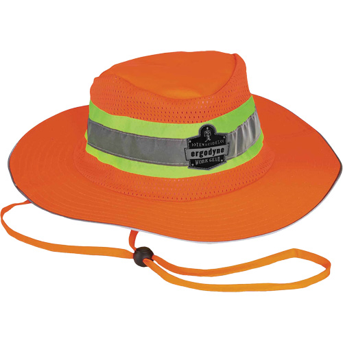 GloWear 8935 Ranger Sun Hat, 2X-Large/3X-Large, High Visibility Orange, Polyester
