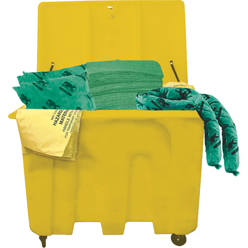 SPC® HazWik® Chemical Truck Spill Kits, Hazmat, Bin, 160 US gal. Absorbancy