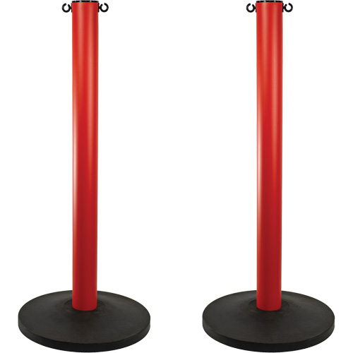 Industrial Stanchion, 37" High, Red