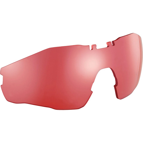 MY6 Safety Glasses Replacement Lens, Anti-Fog/Anti-Scratch, SCT-Vermillion, MY6