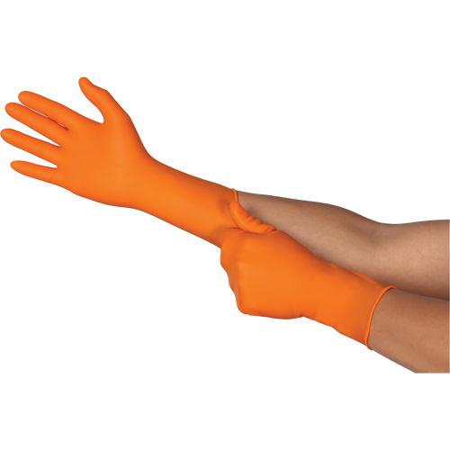 TOUCHNTUFF™ 93-800 Disposable Gloves, 10/9.5, Latex/Neoprene/Nitrile, 23.6-mil, Powder-Free, Orange