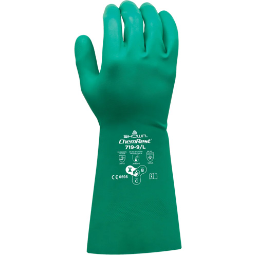 719 Chemical-Resistant Gloves, Size 2X-Large/11, 13" L, Nitrile, 0.28 mm