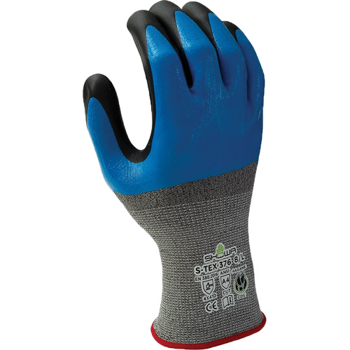 376 Cut-Resistant Gloves, 8/Large, Nitrile/Foam Nitrile Coating, 13 Gauge, Polyester/Stainless Steel Shell