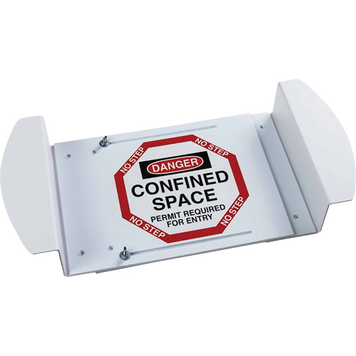 "Danger Confined Space Permit Required For Entry" Manhole Sign, 21" x 30", Polystyrene, English