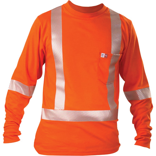 Long-Sleeved T-Shirt, Medium, Orange