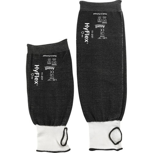 HyFlex™ 11-251 Extra Wide Protective Sleeve, Intercept™, 18", ASTM ANSI Level A3, Black