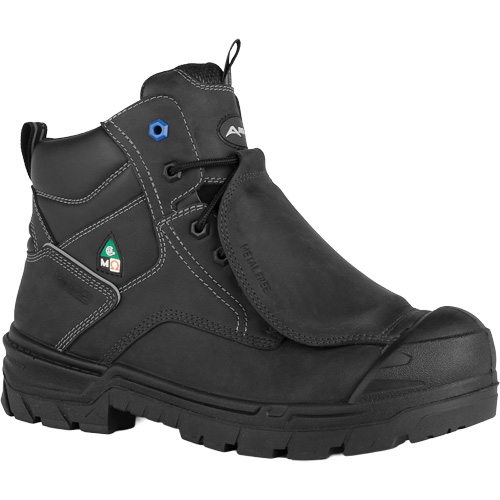 G3g 6" Work Boots with External Metguard Protection, Leather, Size 14, Impermeable