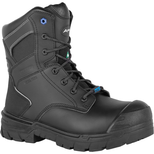 Driller Waterproof Work Boots with Flexible Metguards, Leather, Size 8-1/2, Impermeable