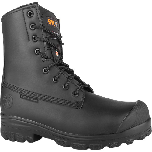 Keep Vegan Microfiber Work Boots, Synthetic Leather, Steel Toe, Size 8-1/2, Impermeable