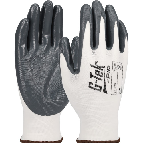G-Tek® Economy Seamless Knit Glove, X-Small, Nitrile Coating, 13 Gauge, Nylon Shell